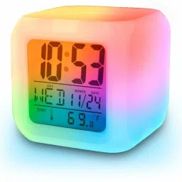 Digital White Clock-2
