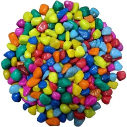Elevate Home Decor With Multicolor Small Stone -A68 Carved, Engraved, Painted, Polished, Regular Asymmetrical Rock Pebbles-image-77