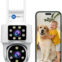 Maizic Smarthome Ultracam Aura Twin Two Lens/Two Screen View 4MP+4MP Wi-Fi Outdoor CCTV Security Camera-18