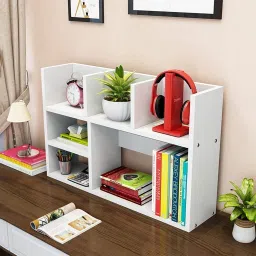 unishop 2024BK10 Engineered Wood Open Book Shelf image 3