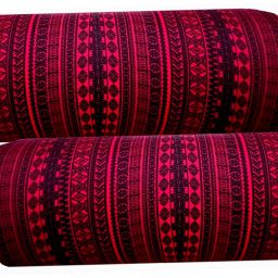 Round Bolster Microfibre Abstract Bolster Pack of 2-image-19