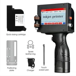 VASHISHT ENTERPRISES 12.7mm Mrp, Batch, Expiry, Logo, Text Single Function Monochrome Inkjet Printer with Voice Activated Printing Google Assistant and Alexa image 2