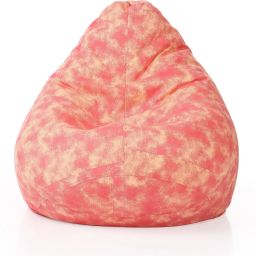 XXL Classic Cotton Canvas Printed Teardrop Bean Bag With Bean Filling-13