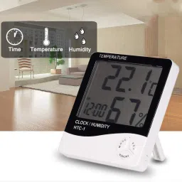 goodsbazaar HTC-1 Room Thermometer with Humidity Incubator Meter and Accurate Temperature All-in-One Digital Moisture Measurer image 2
