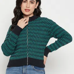 Madame Self Design Acrylic Cardigan-image-49