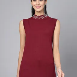 Mafadeny Cable Knit Embellished Sweater Vest-picture-35