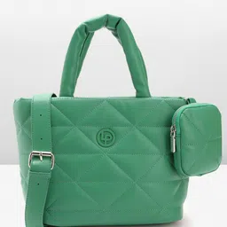 Lino Perros Structured Handheld Bag with Quilted Detail-12