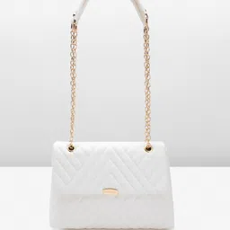 Lino Perros Structured Shoulder Bag with Quilted Detail-28