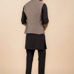Tasva Self-Design Nehru Jacket image 2