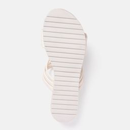 Mast & Harbour Women Strappy Open Toe Flats with Bow Detail image 5