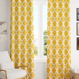HOMEMONDE Cotton Geometric Door Curtain-image-10
