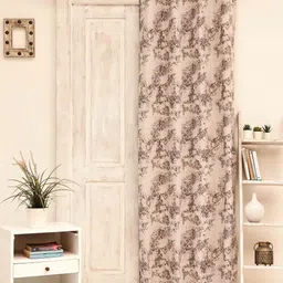 Ariana Brown & White Ethnic Motifs Room Darkening Door Curtain-image-51