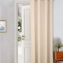 THE CONVERSION Cream-Coloured Room Darkening Long Door Curtain-image-80