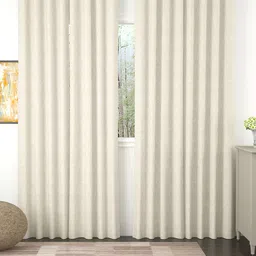 Story@home Off White Set of 4 Floral Room Darkening Long Door Curtain-image-66