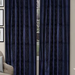 REYANSH DECOR Navy Blue 2 Pieces Window Curtain-26