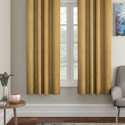 Aura Olive Green 2 Pieces Embossed  Window Curtain-11
