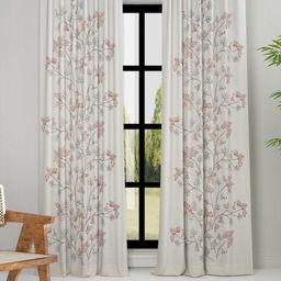 Fabindia Teal & Pink Floral Door Curtain-19