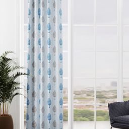 BIANCA White & Blue Ethnic Motifs Door Curtain-image-22