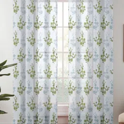 Urban Magic White Printed Sheer Door Curtain-image-51