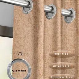 Raymond Home Rust 2 Pcs Abstract Door Curtains image 2
