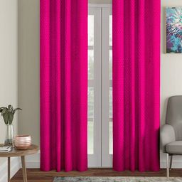 Cortina Pink Set of 2 Long Door Curtains-10