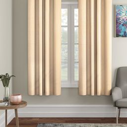 Cortina Beige Set of 2 Window Curtains-52