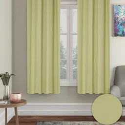 Cortina Green 2 Pieces Black Out Window Curtains-image-33