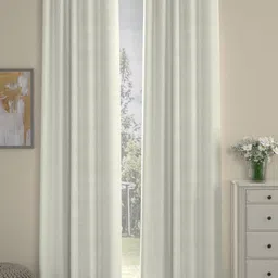 Myntra Elegant Homes Cream-Coloured Set of 2 Door Curtain-38