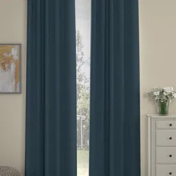 Myntra Elegant Homes Navy Blue Set of 2 Door Curtain-28