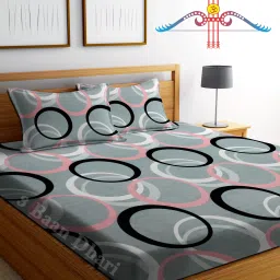 250 TC Microfiber Double 3D Printed Flat Bedsheet-18