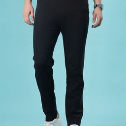v-mart Men Solid Black Track Pants-picture-15