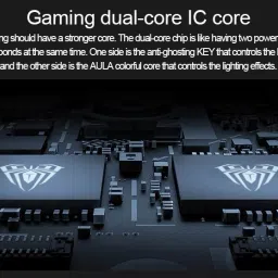 Aula F2058 /100% Antighosting,Recordable Macros,Magnetic WristRest,Backlit,Mechanical Wired USB Standard Gaming Keyboard Compatible with Desktop, Laptop, Mac with gaming mode ,stand support,multimedia_keys,F2058 image 4