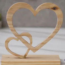 eCraftIndia Brown Wooden Showpiece With Stand-image-73