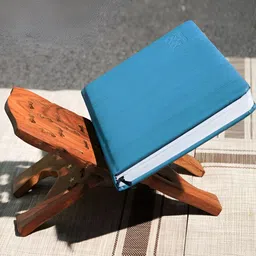 ADA Handicraft Brown Self Design Super Strong Wooden Polished Holy Book Stand-22