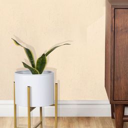 Homesake Gold-Toned & White Metal Planter Pots with Stands-image-99