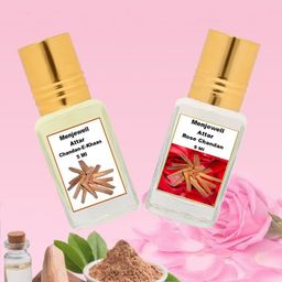 Menjewell Pack Of 2 Chandan-E-Khaas & Rose Chandan Attar-58