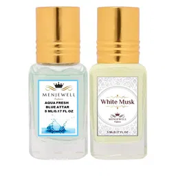 Menjewell Set of 2 Aqua Fresh & White Musk Attar-10