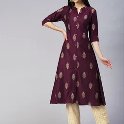 FASHOR Ethnic Motifs Printed Kurta-image-62