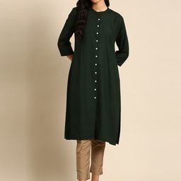 SHOWOFF Mandarin Collar Kurta-image-18