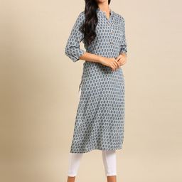 SHOWOFF Floral Printed Straight Kurta-image-41