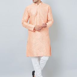 Armaan Ethnic Embellished Mirror Work Mandarin Collar Kurta-image-39