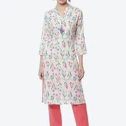 Rangriti Women Floral Printed Kurta-image-40