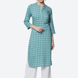 Rangriti Women Geometric Printed Kurta-image-44