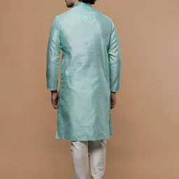 MAAHI FABS Ethnic Motifs Woven Design Jaquard Cotton Straight Kurta image 3