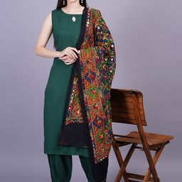 KALINI Women Regular Thread Work Kurta with Trousers & With Dupatta-31