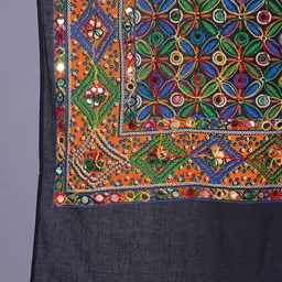 KALINI Women Regular Thread Work Kurta with Trousers & With Dupatta image 4