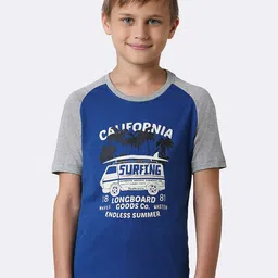 Van Heusen Boys Typography Printed Pure Cotton Smart Tech Easy Stain Release T-shirt-image-61