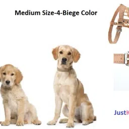 Med-Size Suitable for 4-12 Months Dog Plastic Muzzle Basket Design(Beige,M-4) Medium Strips Dog Muzzle-image-2