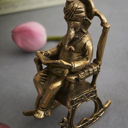 DecorTwist Gold Toned Brass Lord Ganesha Idol Showpieces-image-28