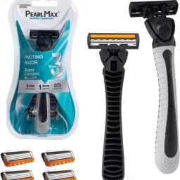 Disposable Shaving Razor For Men Stainless Steel Triple Blade Razor 4 CARTRIDGES, Men-18